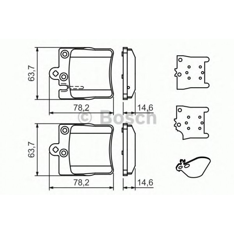 0986494022 BOSCH Гальмівні колодки до дисків BP277