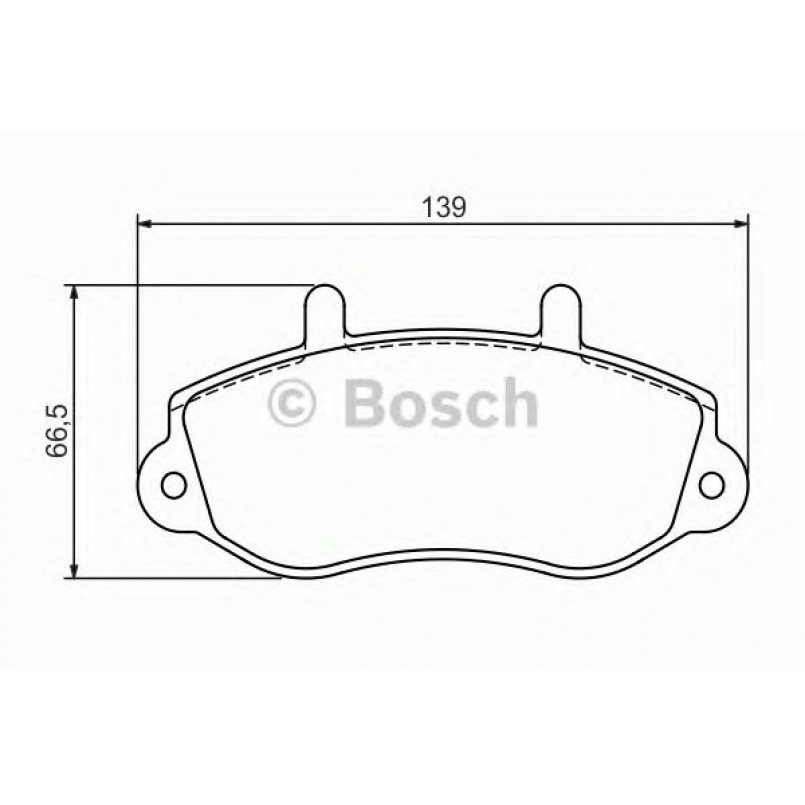 0986494288 BOSCH Гальмівні колодки до дисків BP1200