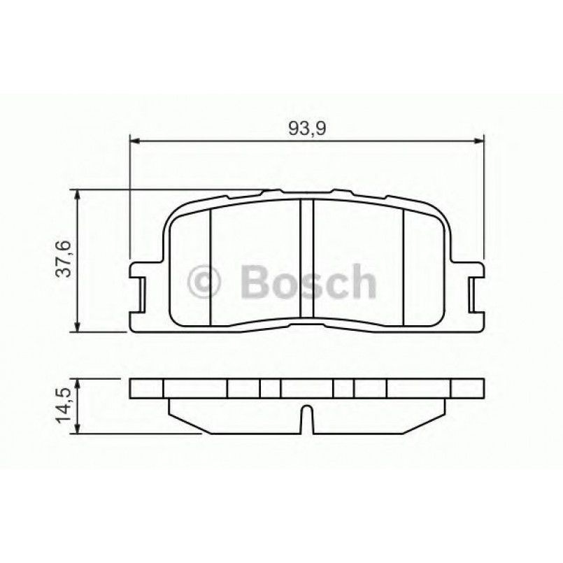 0986494359 BOSCH Гальмівні колодки до дисків BP1267