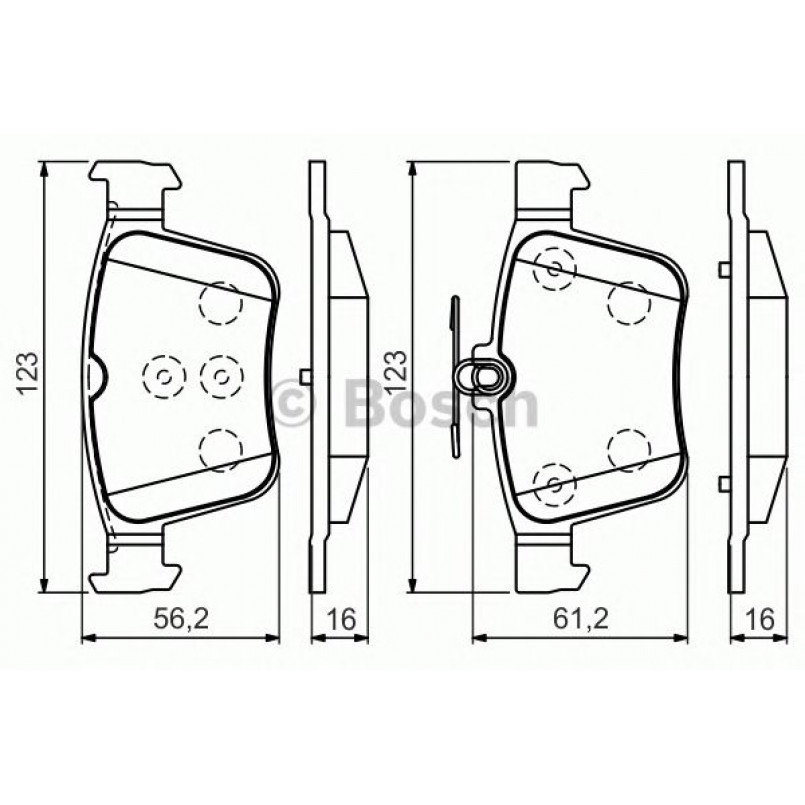 0986494658 BOSCH Гальмівні колодки до дисків BP1503