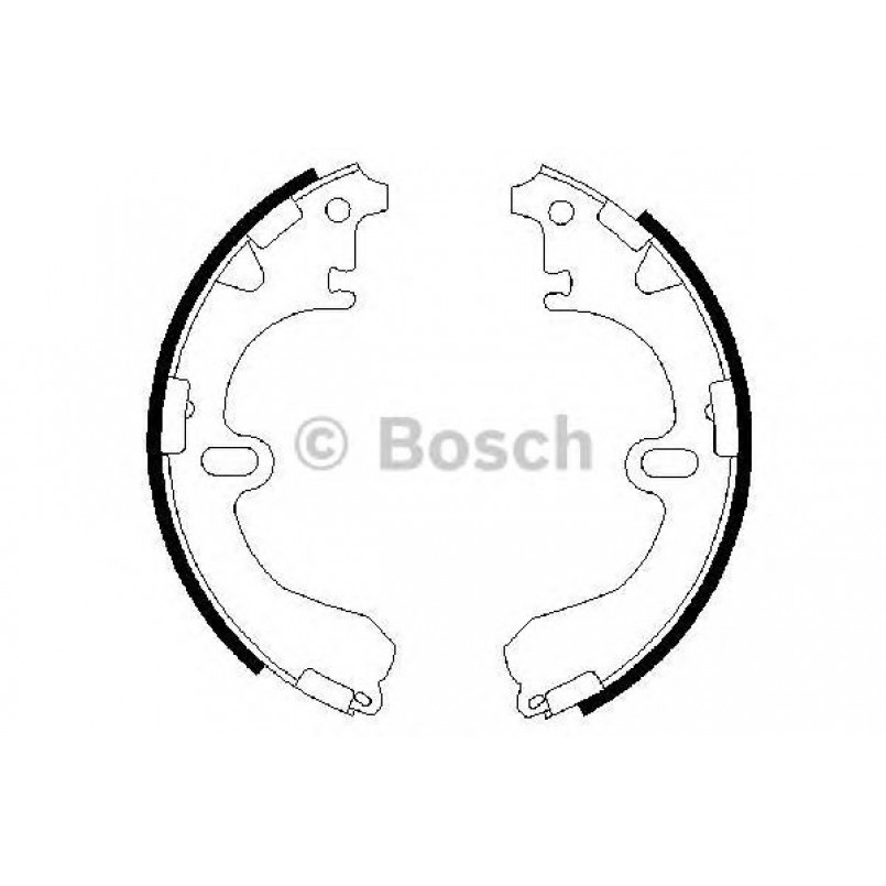 0986487422 BOSCH Гальмівні колодки до барабанів BS672