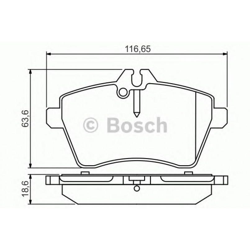 0986495273 BOSCH Гальмівні колодки до дисків