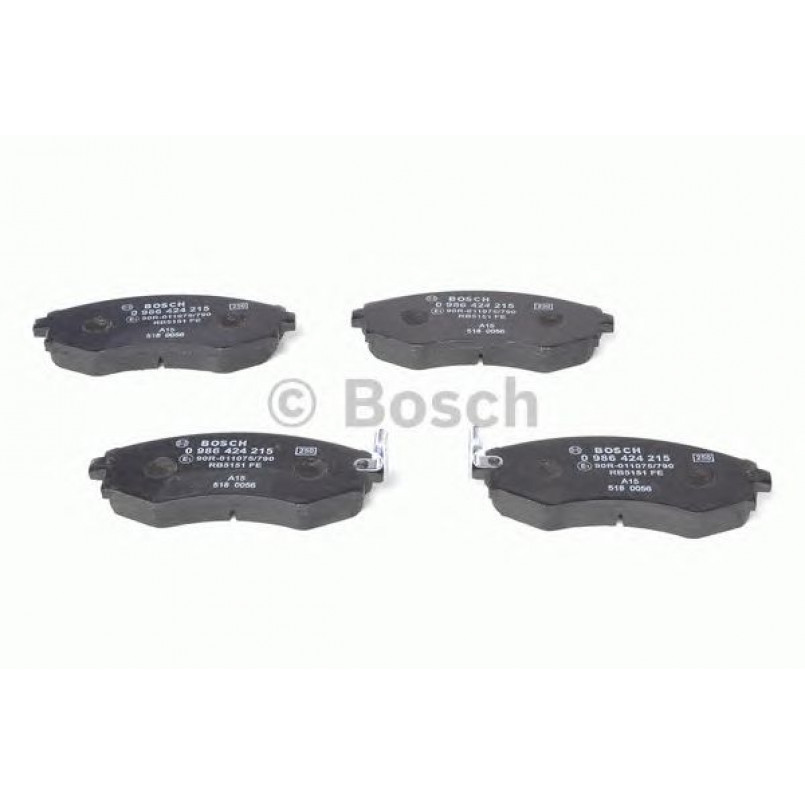 0986424215 BOSCH Гальмівні колодки до дисків BP098