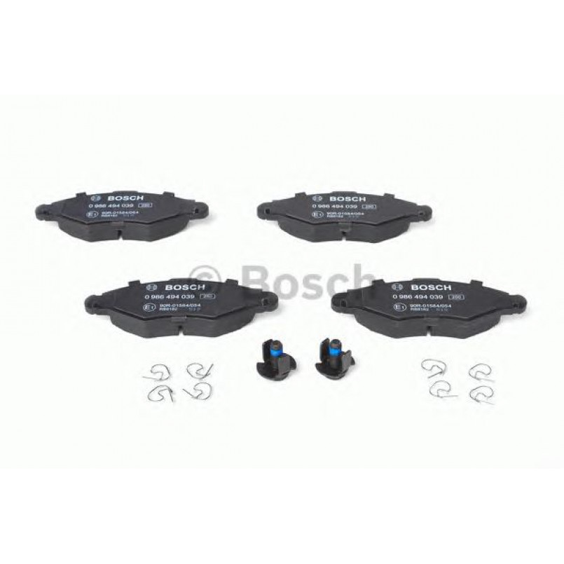 0986494039 BOSCH Гальмівні колодки до дисків BP376