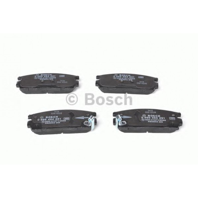 0986494251 BOSCH Гальмівні колодки до дисків BP1123