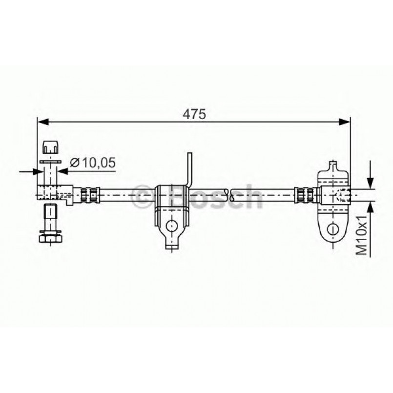 1987481045 BOSCH Гальмівний шланг