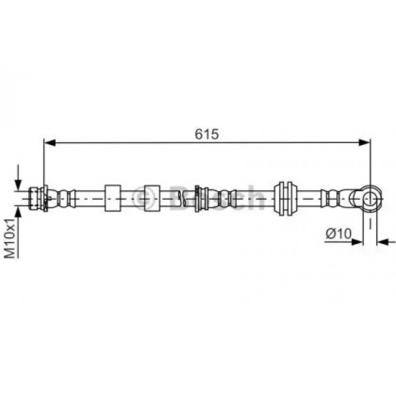 1987481842 BOSCH Гальмівний шланг