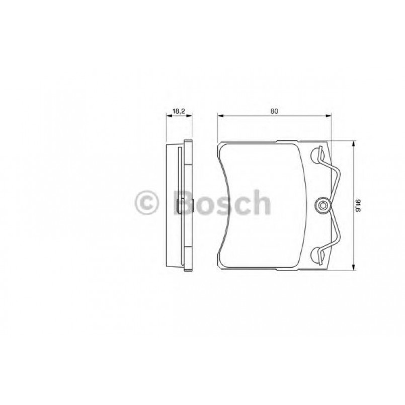 0986460954 BOSCH Гальмівні колодки до дисків BP523