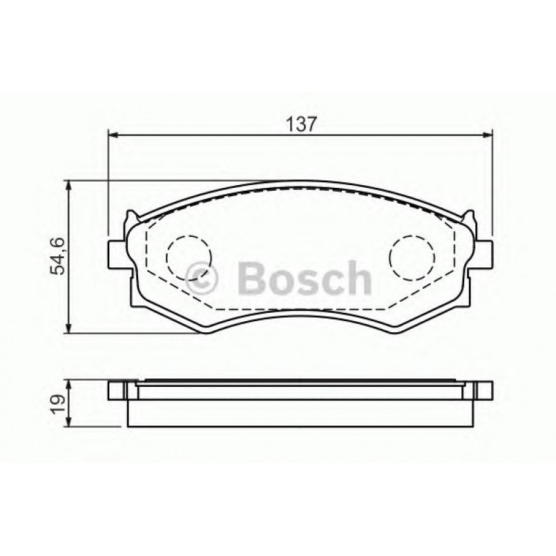 0986461139 BOSCH Гальмівні колодки до дисків BP588
