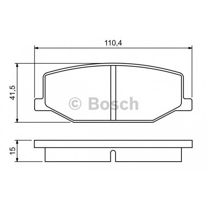 0986460935 BOSCH Гальмівні колодки до дисків BP505