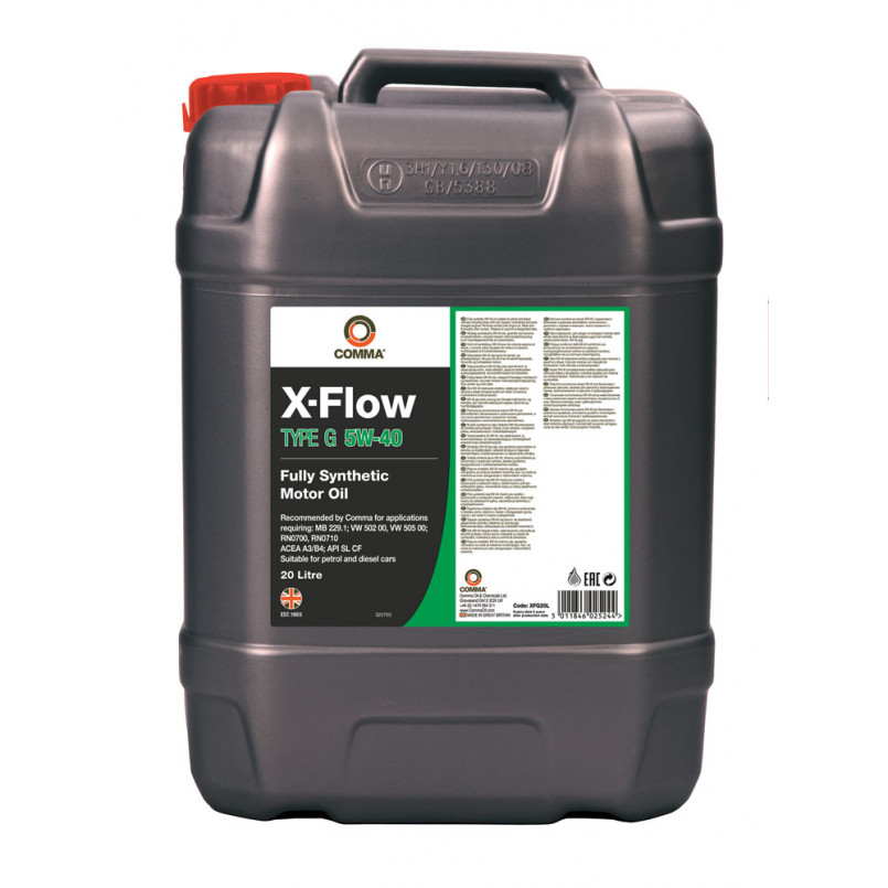 Моторне масло Comma  X-FLOW TYPE G 5W40 20л (1шт/уп)