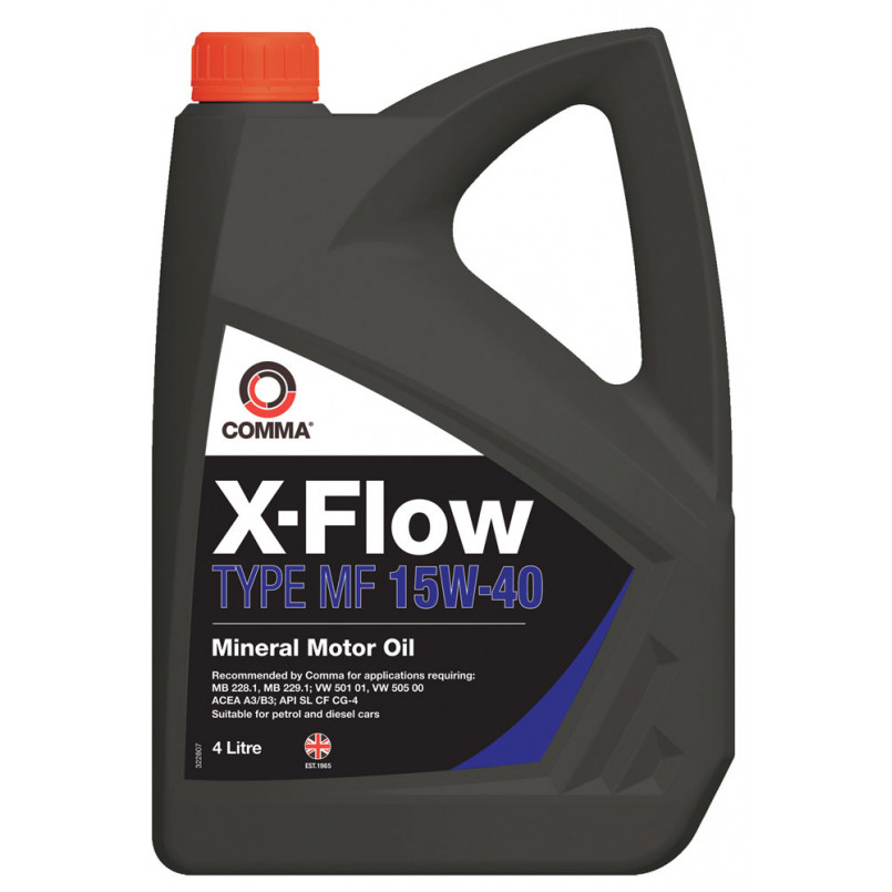 Моторне масло Comma X-FLOW TYPE MF 15W40 4л (4шт/уп)