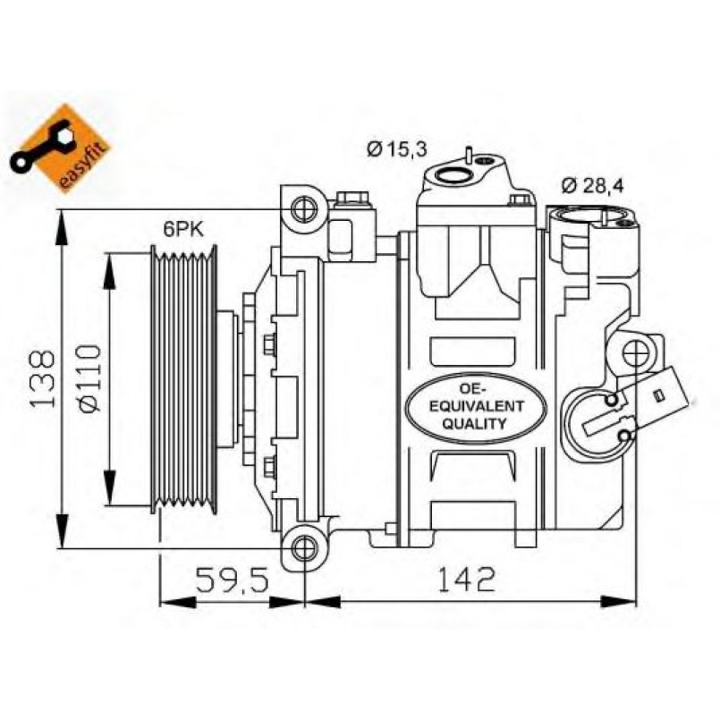 32146 NRF Компресор кондиціонера