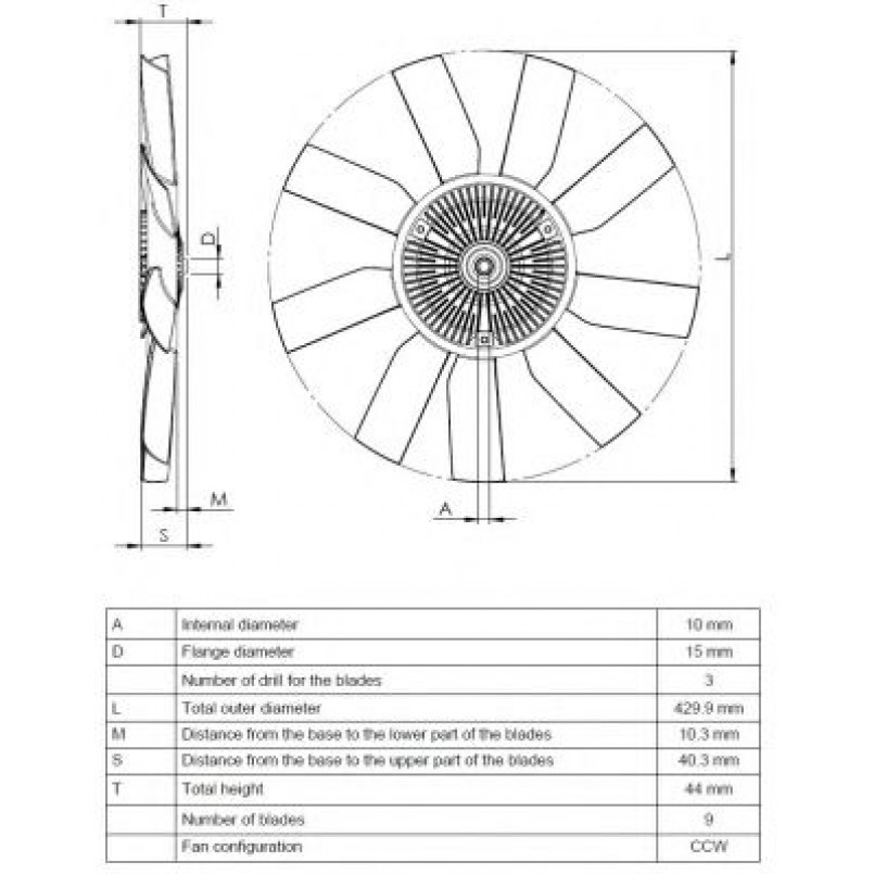 49543 NRF Вiскомуфта MB Vito 2.2CDI 03-