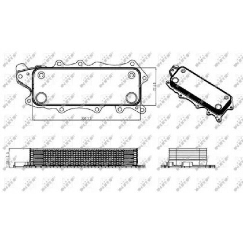 31319 NRF Радіатор масляний