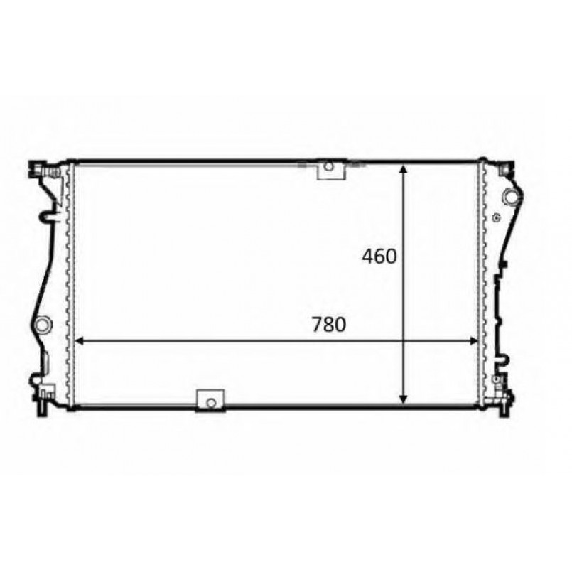 58498 NRF Радіатор охолодження Opel Vivaro 2.0CDTI 06-