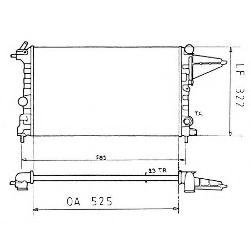 58775 NRF Радіатор охолодження