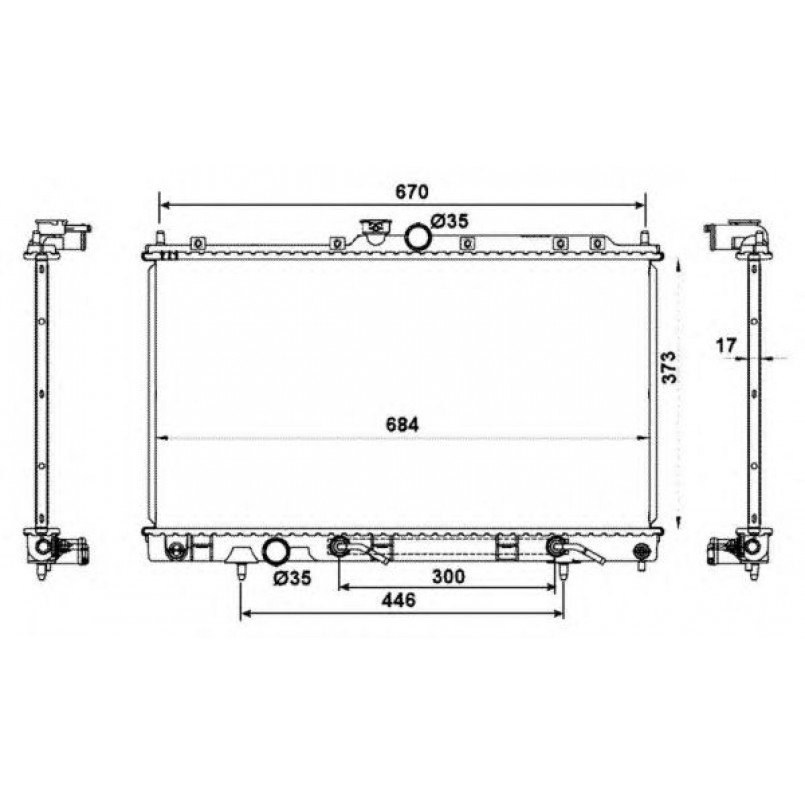 53778 NRF Радіатор охолодження