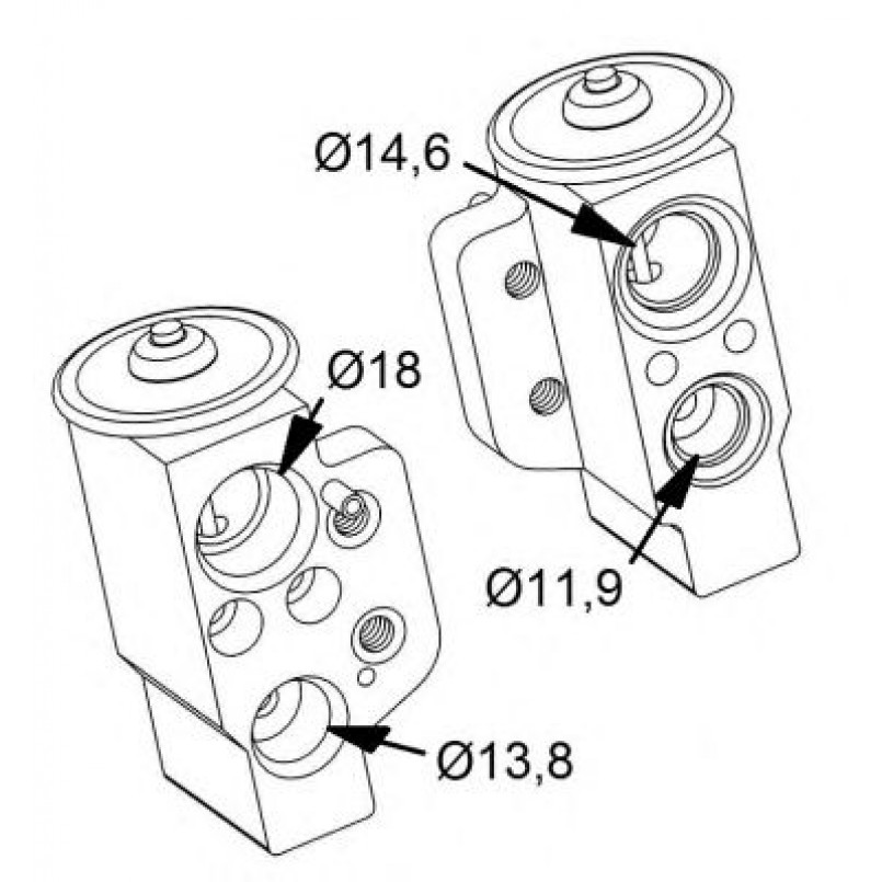 38417 NRF Розширювальний клапан AC