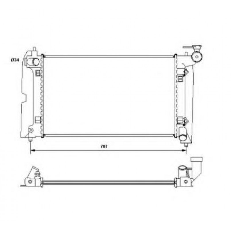 53396 NRF Радіатор охолоджування