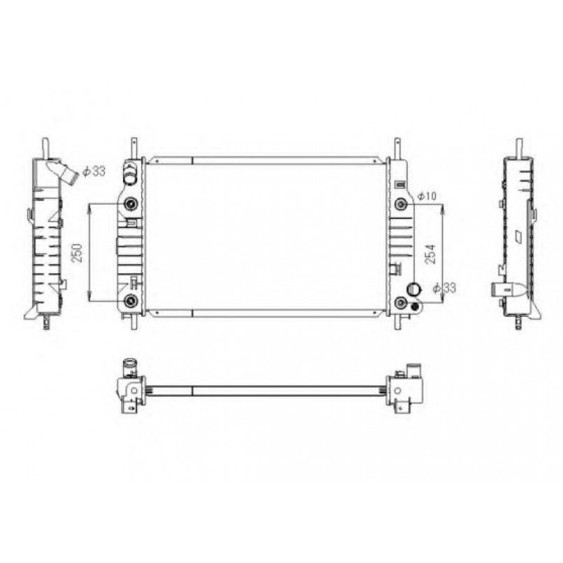 53748 NRF Радіатор охолоджування