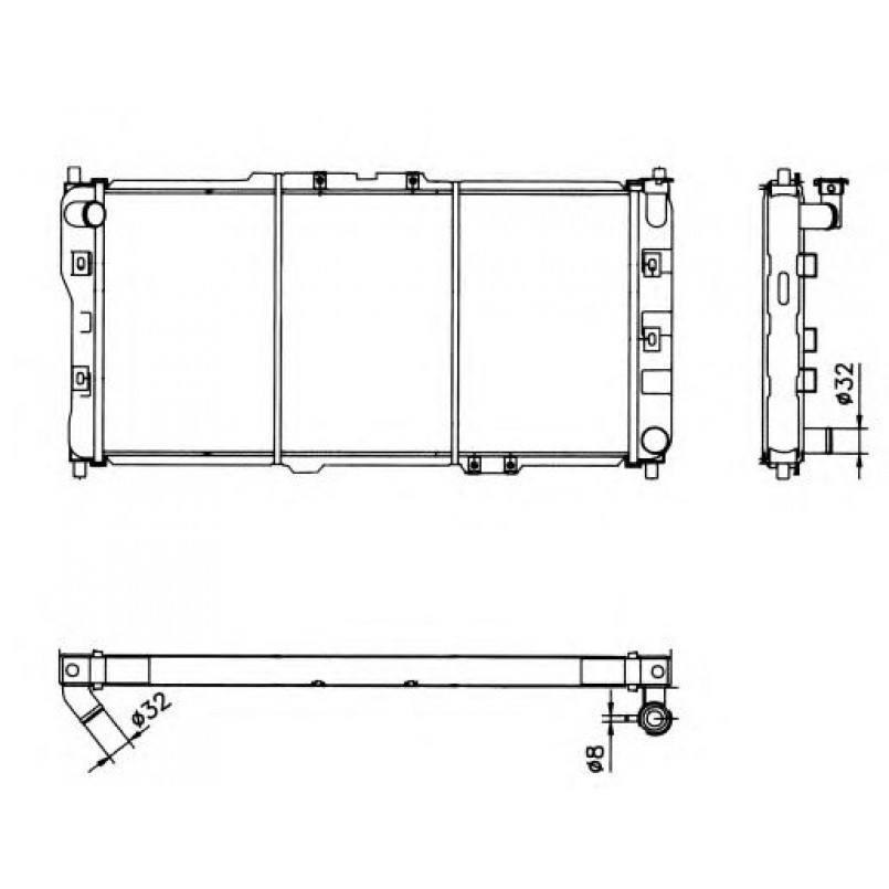 52017 NRF Радіатор охолодження