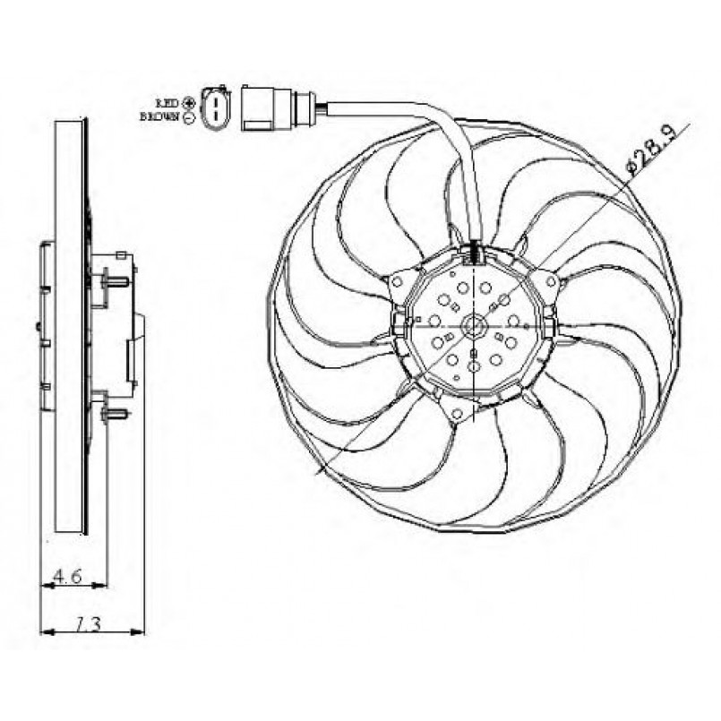 47381 NRF Вентилятор Радіатора