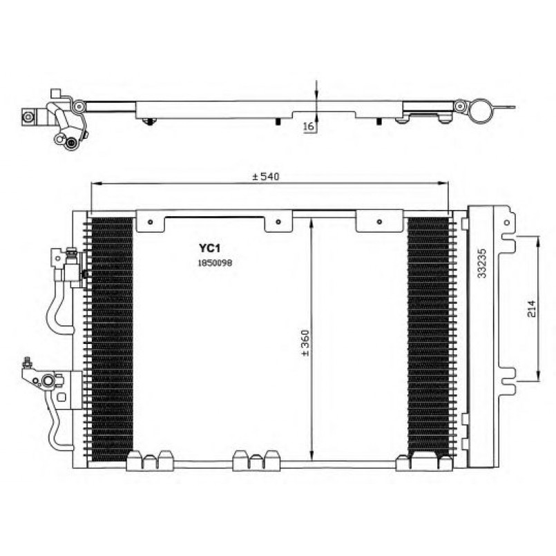 35556 NRF Конденсер кондиціонера