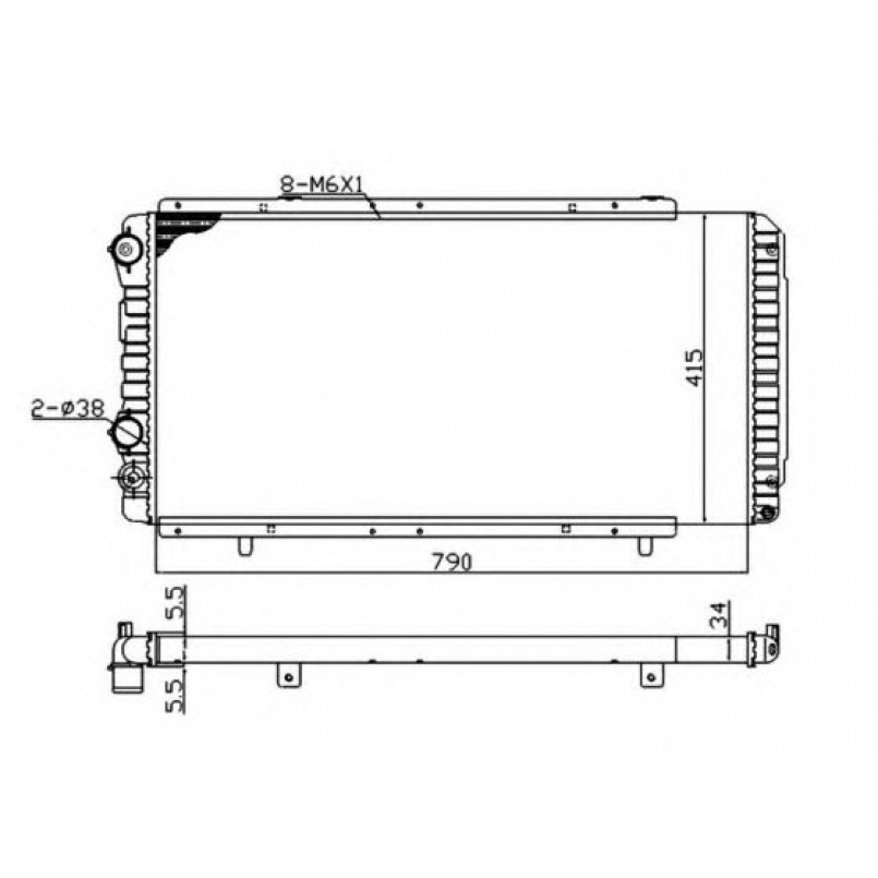 52062A NRF Радіатор охолодження