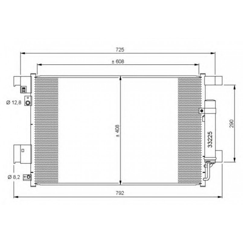 35872 NRF Радіатор кондиціонера