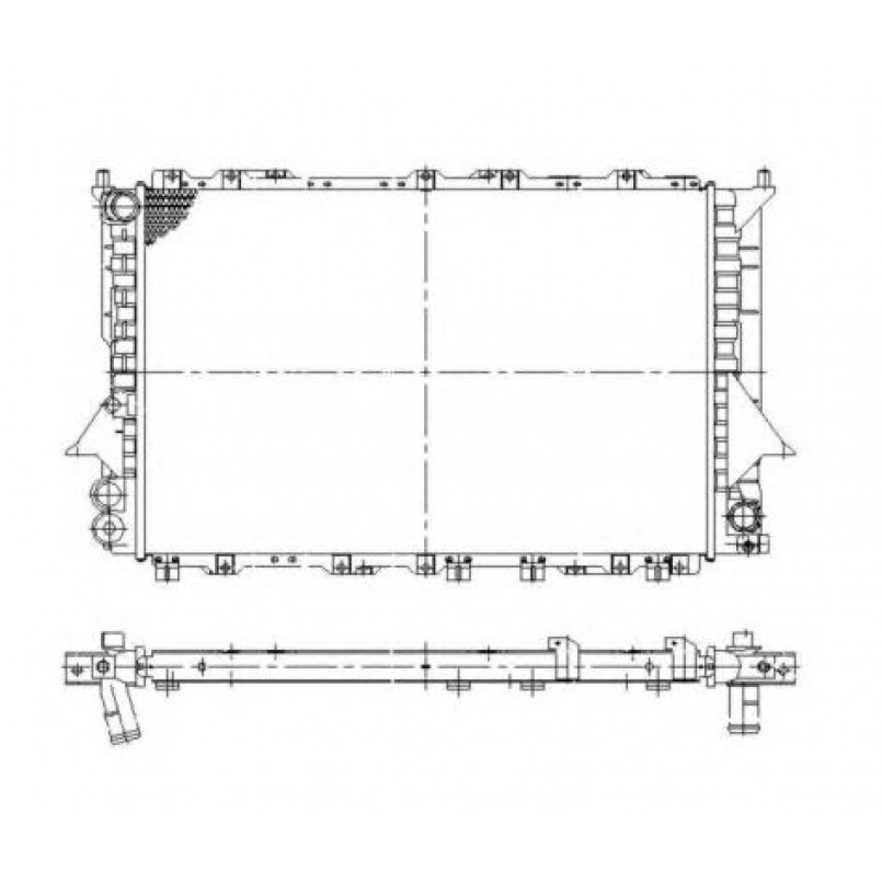58870 NRF Радіатор охолодження