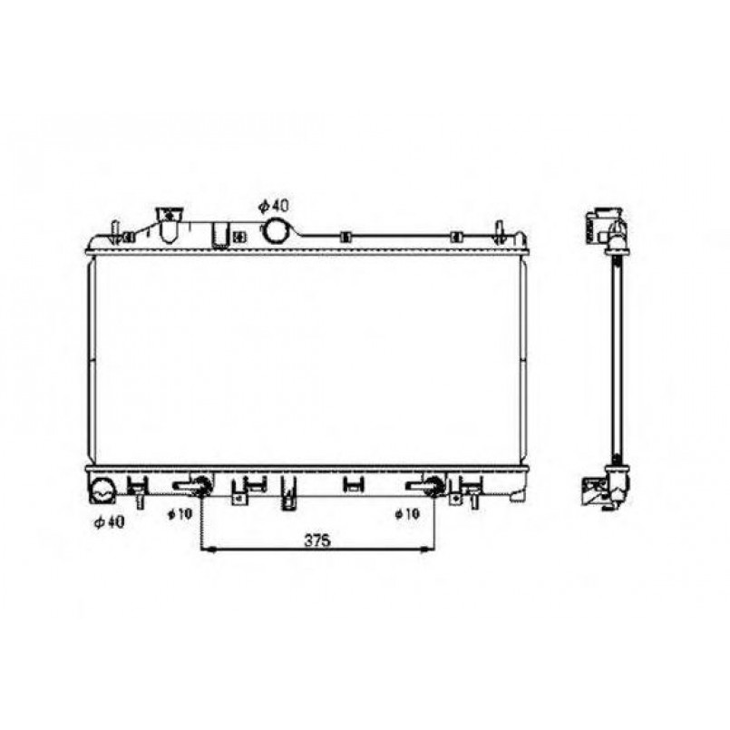 53700 NRF Радіатор охолодження