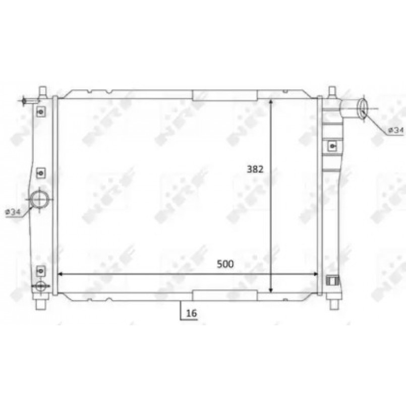 59122 NRF Радіатор охолодження