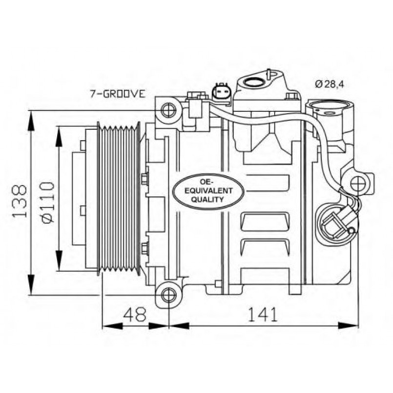 32729 NRF Компресор кондиціонера
