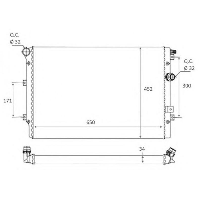 58464 NRF Радіатор охолодження