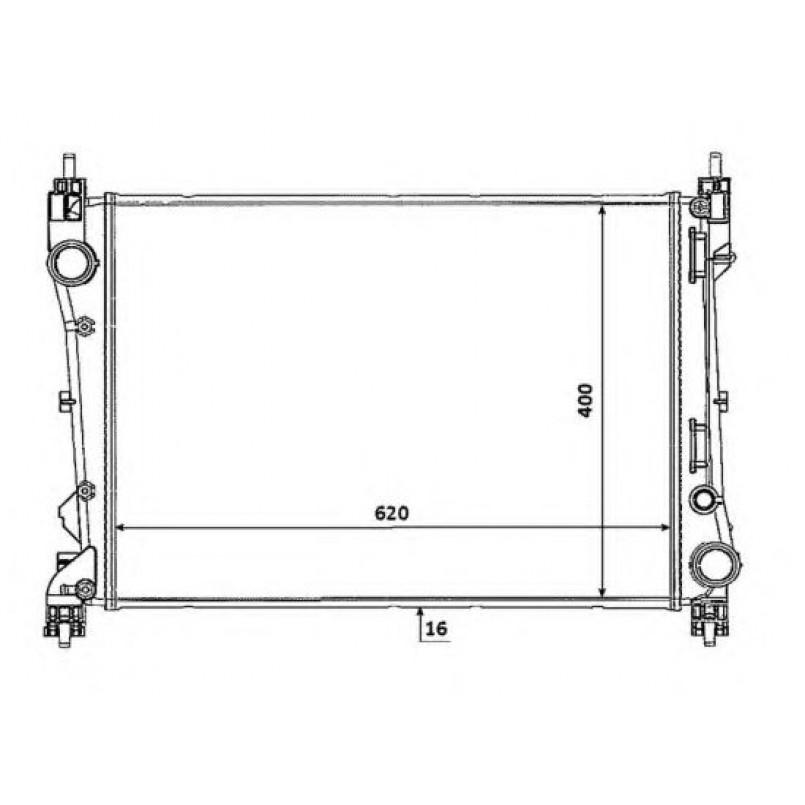 53935 NRF Радіатор охолодження