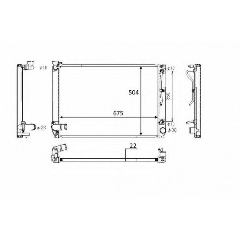 58391 NRF Радіатор охолодження