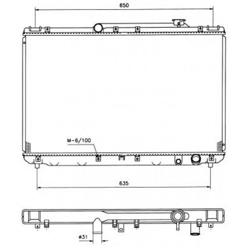 506721 NRF Радіатор охолодження