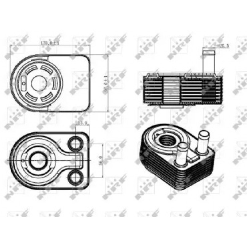 31312 NRF Радіатор масляний