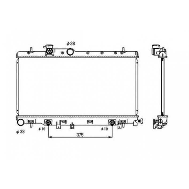 53698 NRF Радіатор охолодження