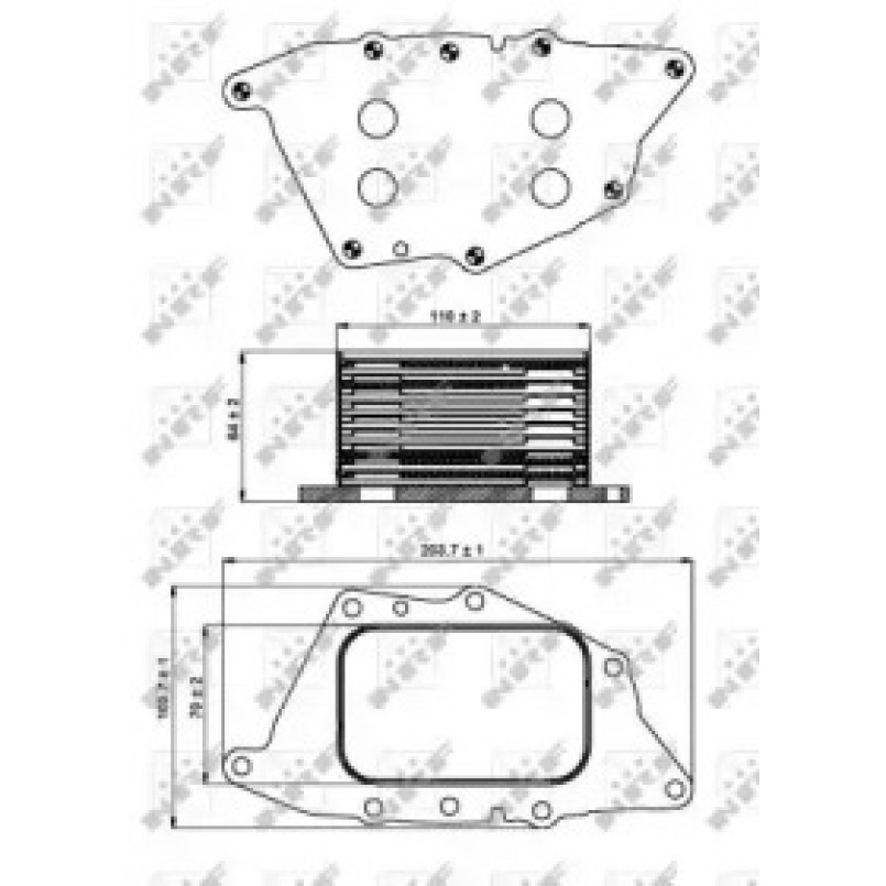 31287 NRF Масляний Радіатор