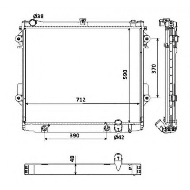 53923 NRF Радіатор охолодження