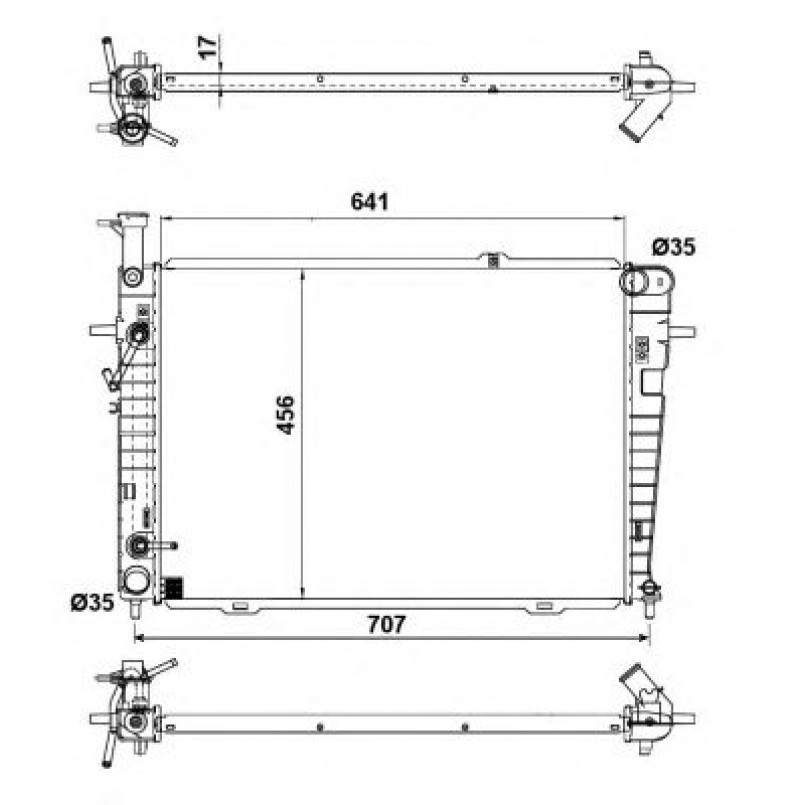 53342 NRF Радіатор охолодження