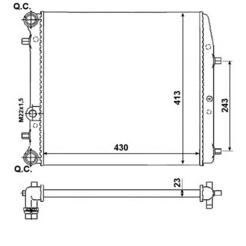 53021A NRF Радіатор охолодження
