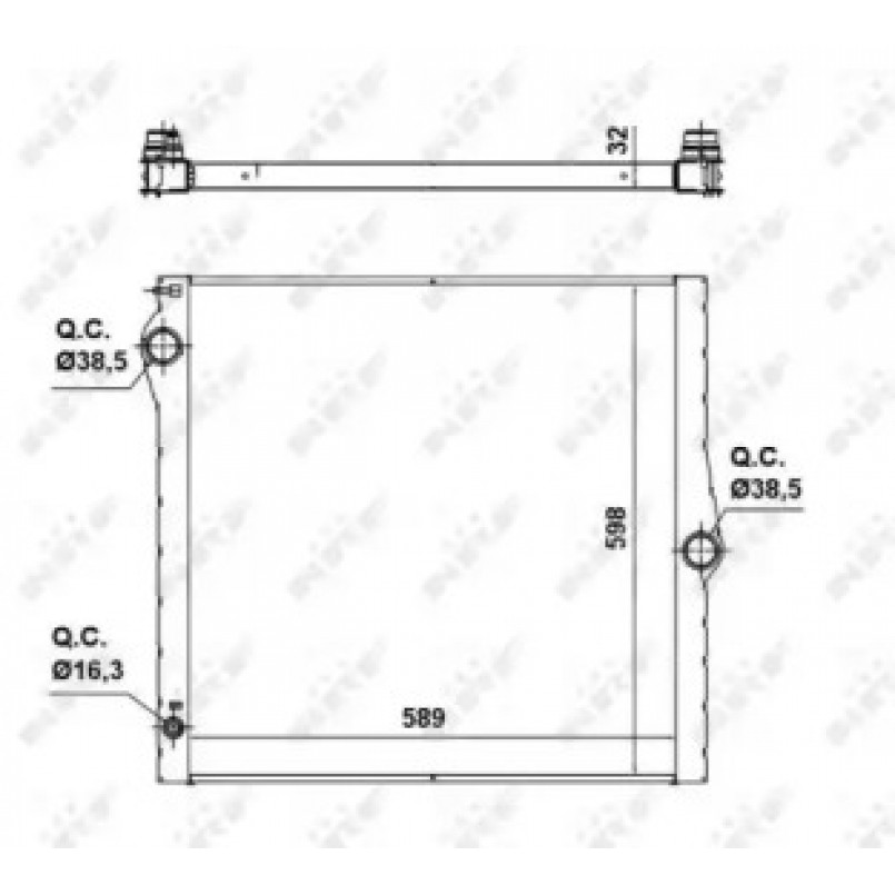 50139 NRF Радіатор охолодження