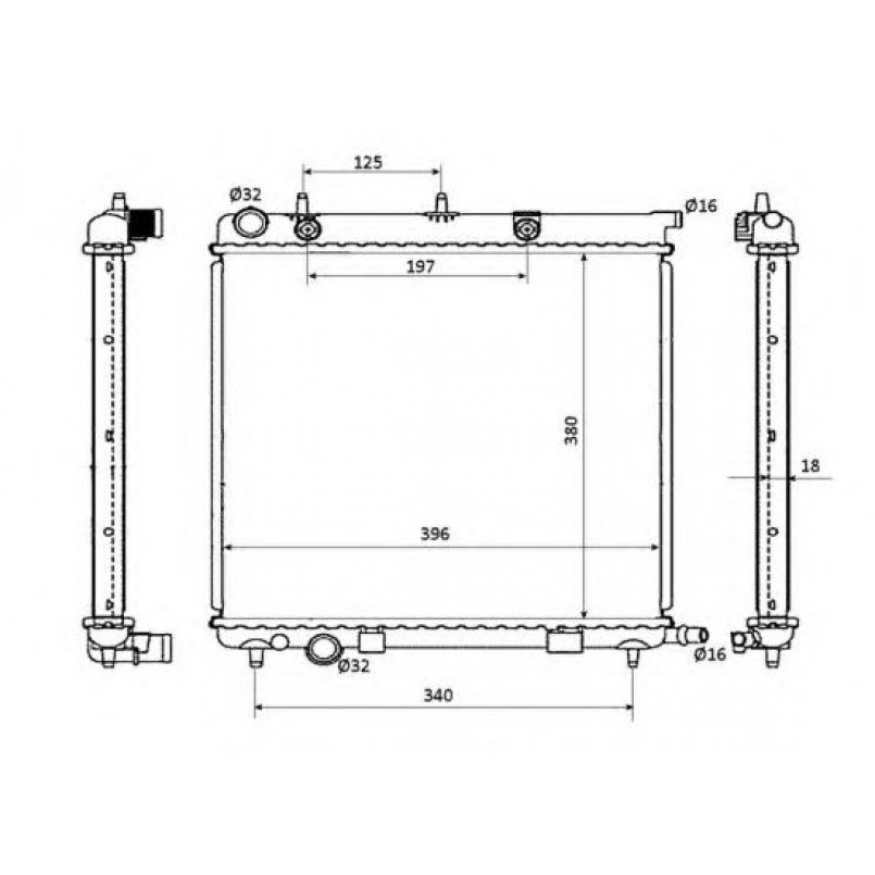 53863 NRF Радіатор охолодження