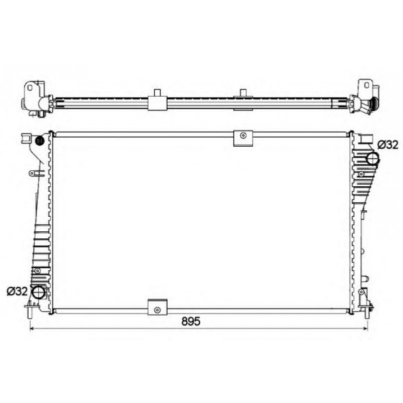 53123 NRF Радіатор охолодження