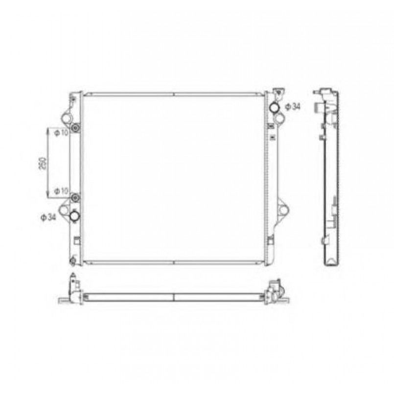53568 NRF Радіатор охолодження