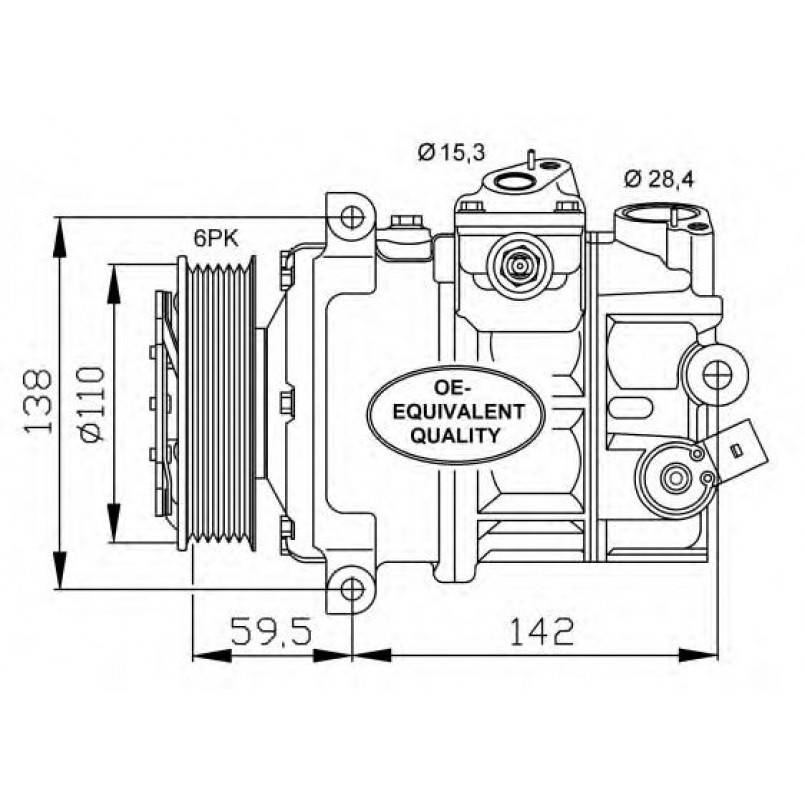 32147 NRF Компресор кондиціонера