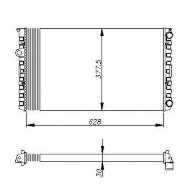 50455 NRF Радіатор охолодження